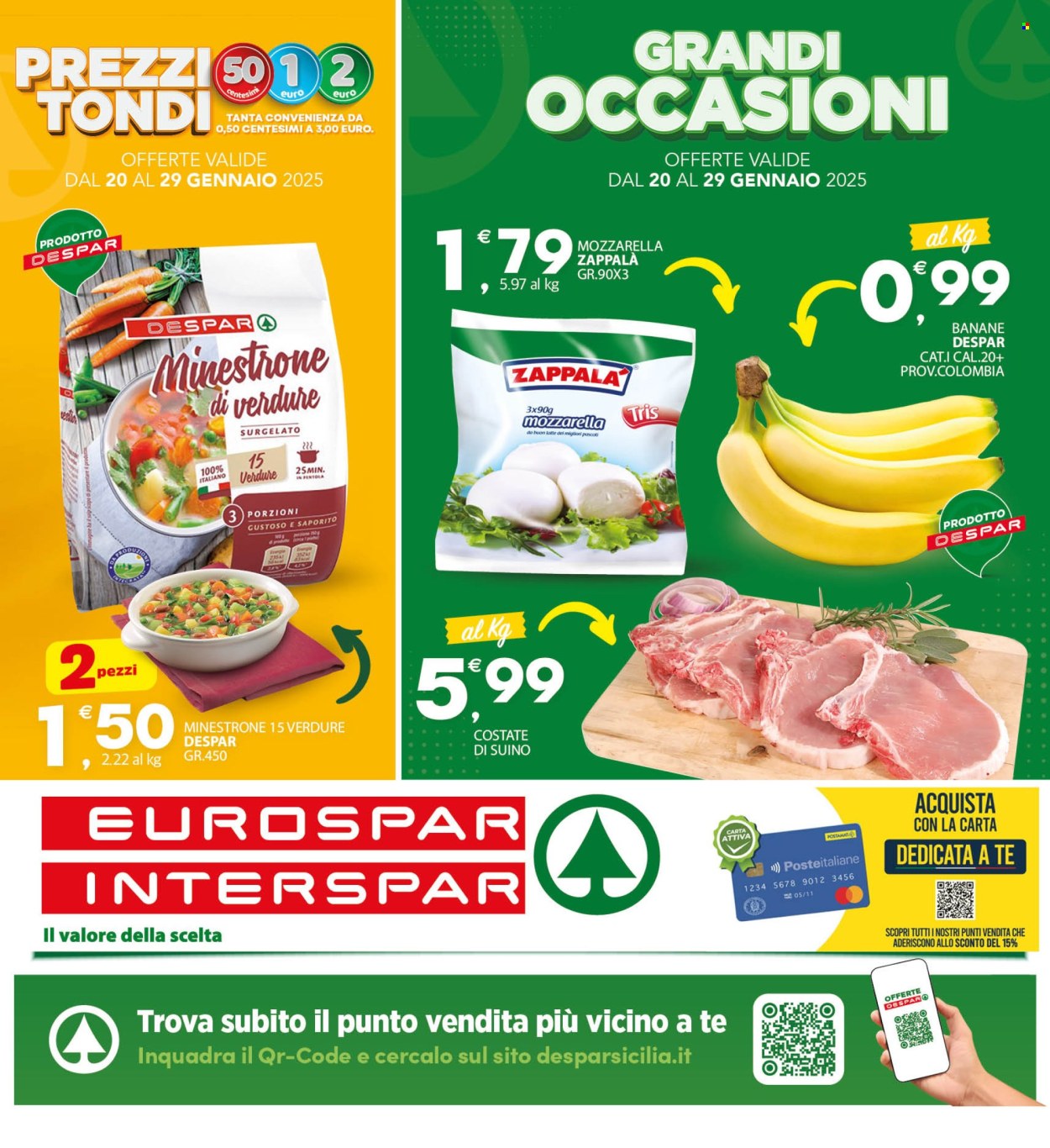 Volantino Eurospar - 20/1/2025 - 29/1/2025. Pagina 1