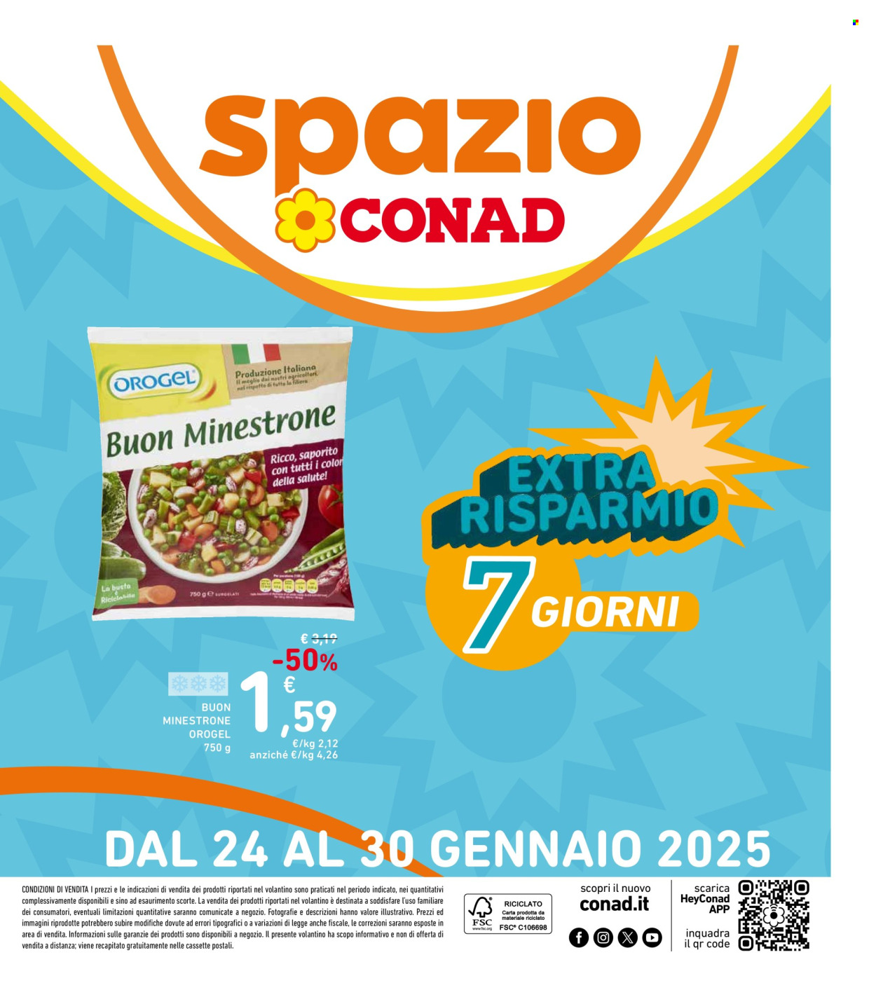 Volantino Spazio Conad - 24/1/2025 - 30/1/2025. Pagina 1