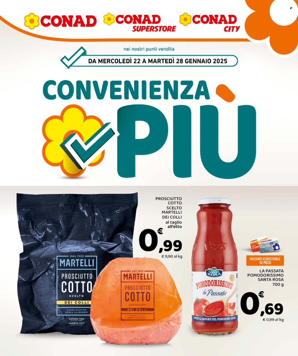 Volantino Conad - 22/1/2025 - 28/1/2025. Pagina 1