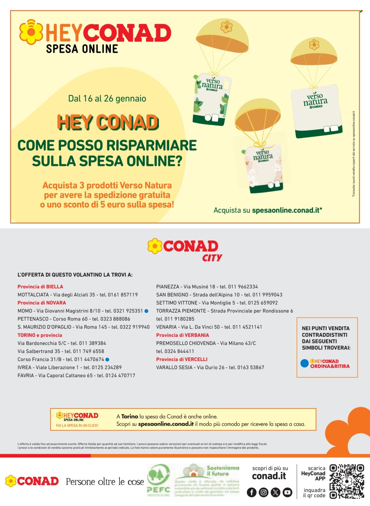 Volantino Conad - 23/1/2025 - 29/1/2025. Pagina 1