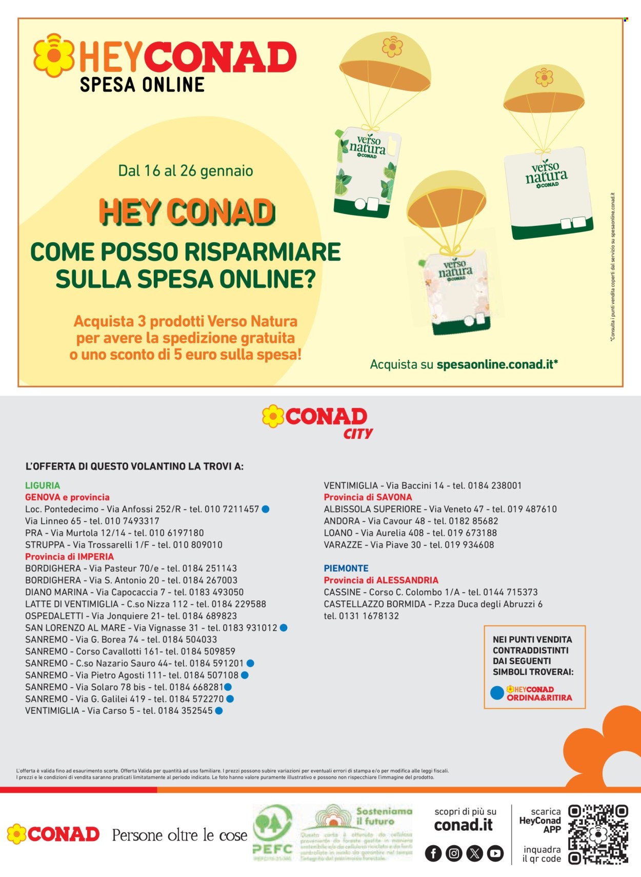 Volantino Conad - 23/1/2025 - 29/1/2025. Pagina 1