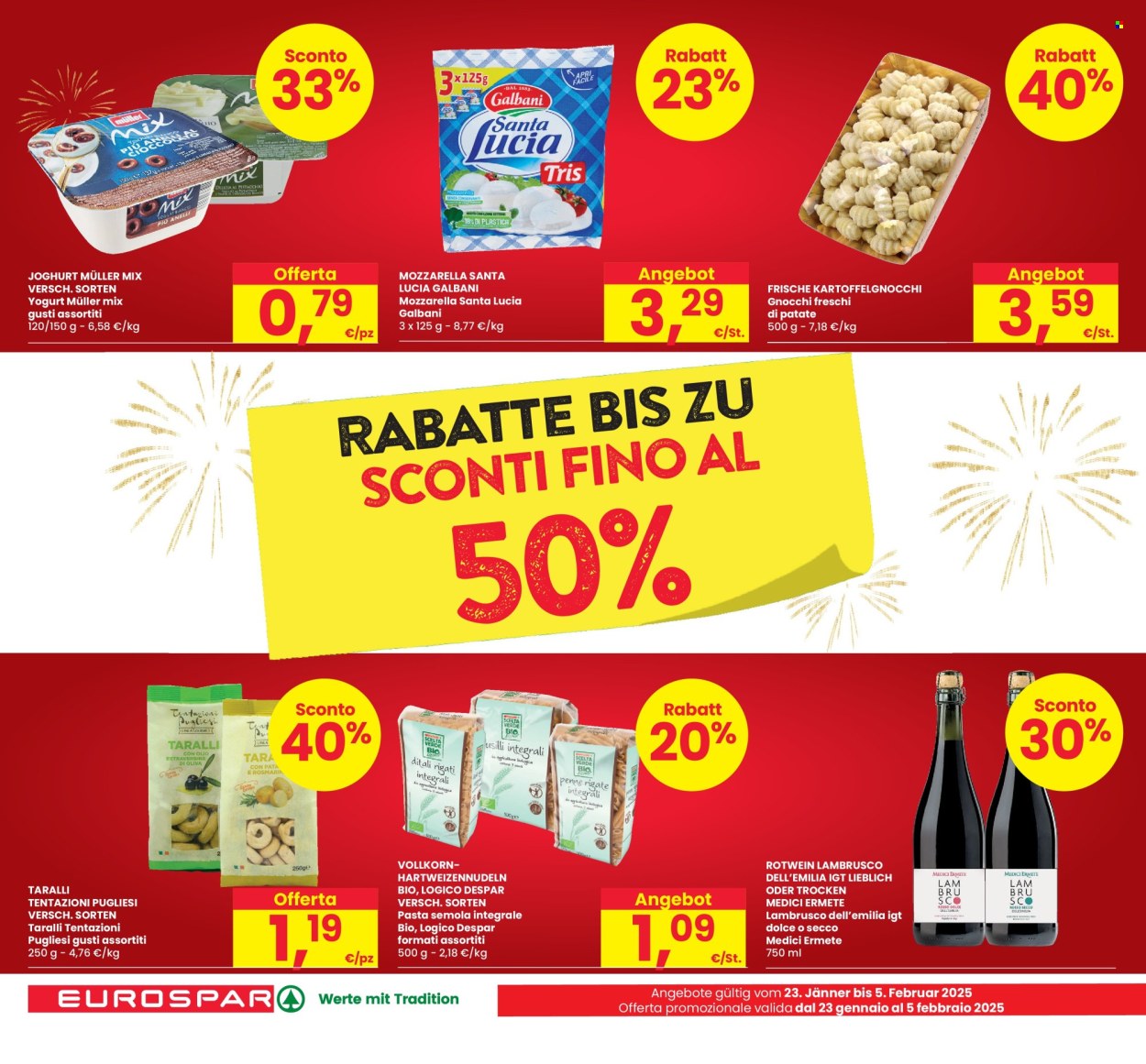 Volantino Eurospar - 23/1/2025 - 5/2/2025. Pagina 1