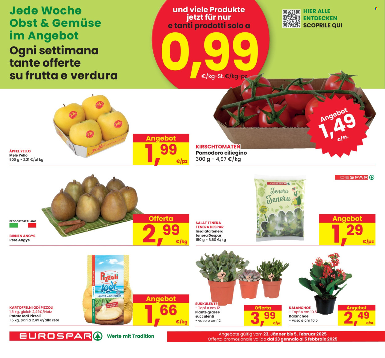 Volantino Eurospar - 23/1/2025 - 5/2/2025. Pagina 1