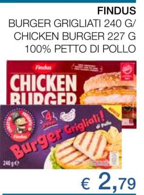 Findus Burger Grigliati / Chicken Burger