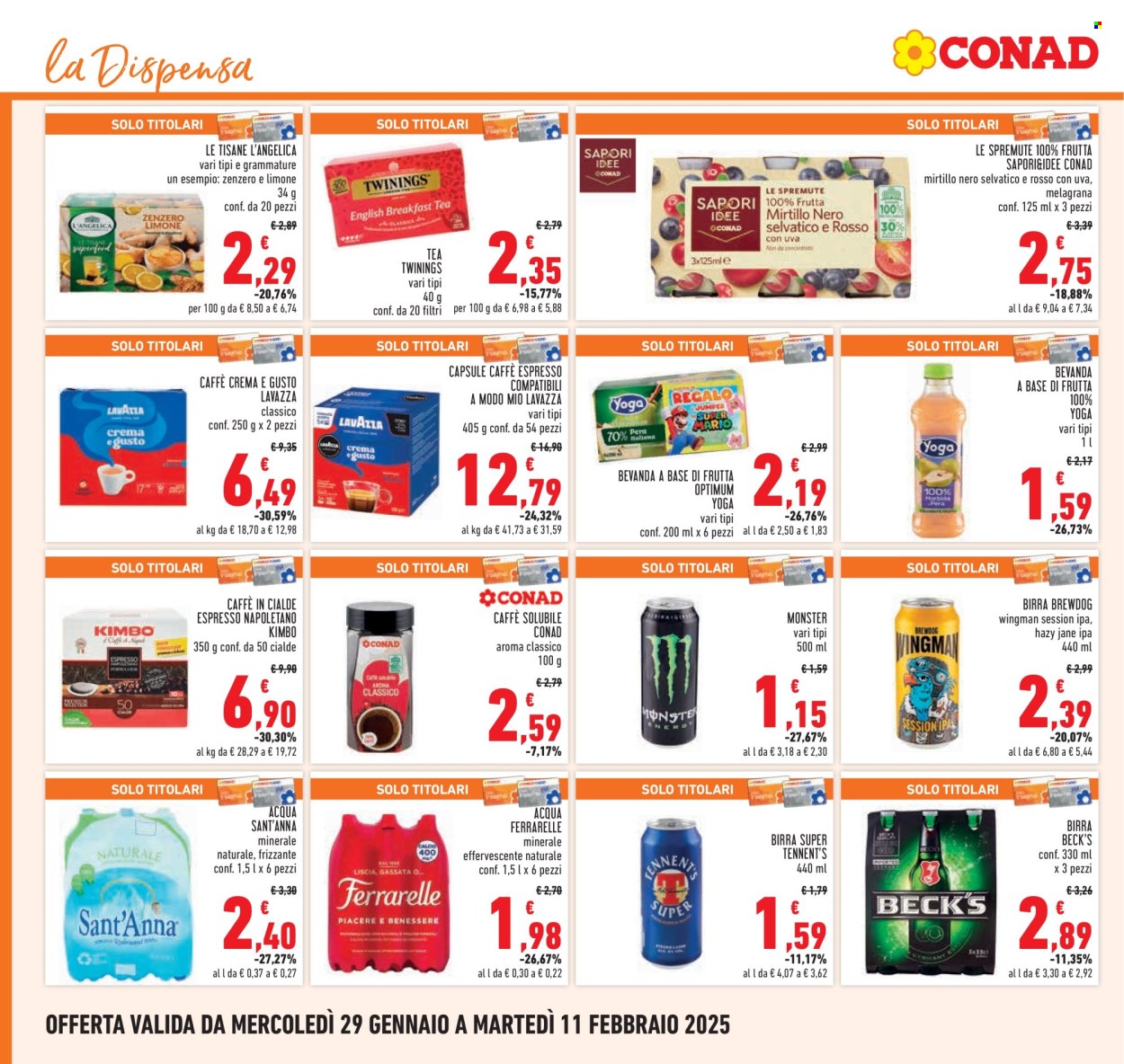 Volantino Conad - 29/1/2025 - 11/2/2025. Pagina 1