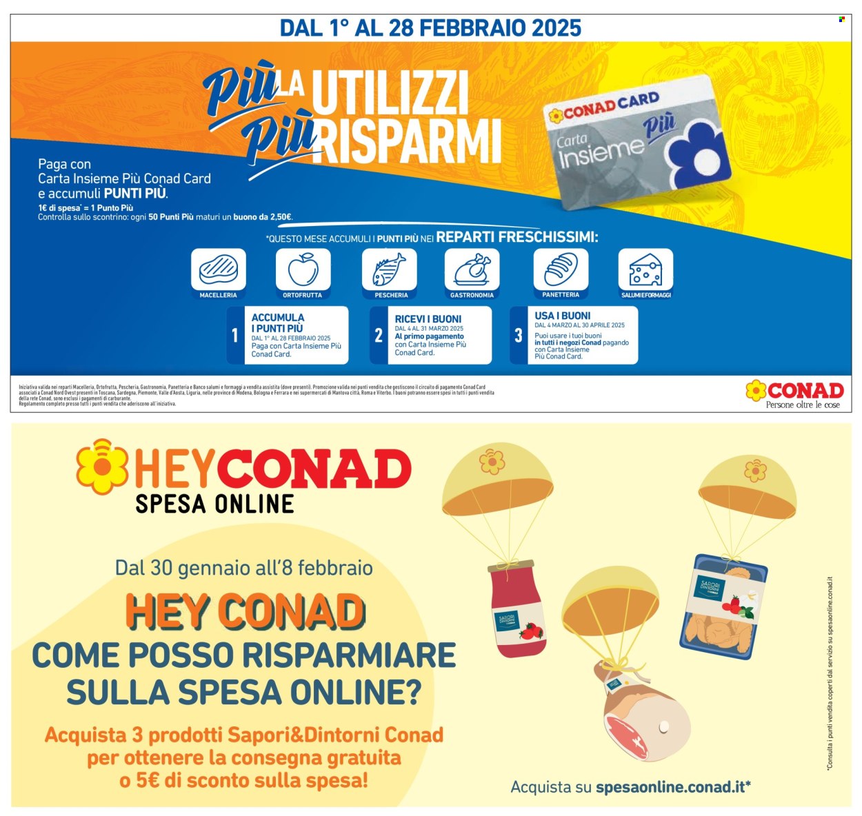 Volantino Conad - 29/1/2025 - 11/2/2025. Pagina 1