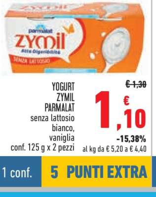 Yogurt Zymil Parmalat