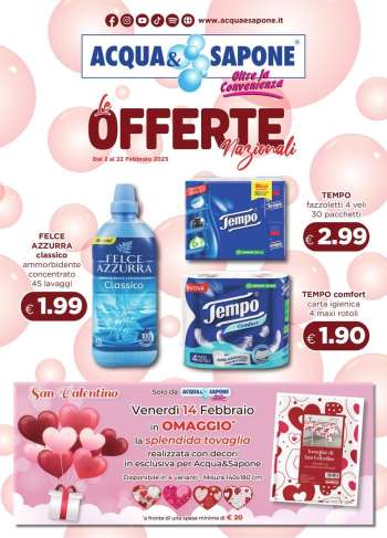 Volantino Acqua & Sapone - 2/2/2025 - 22/2/2025.