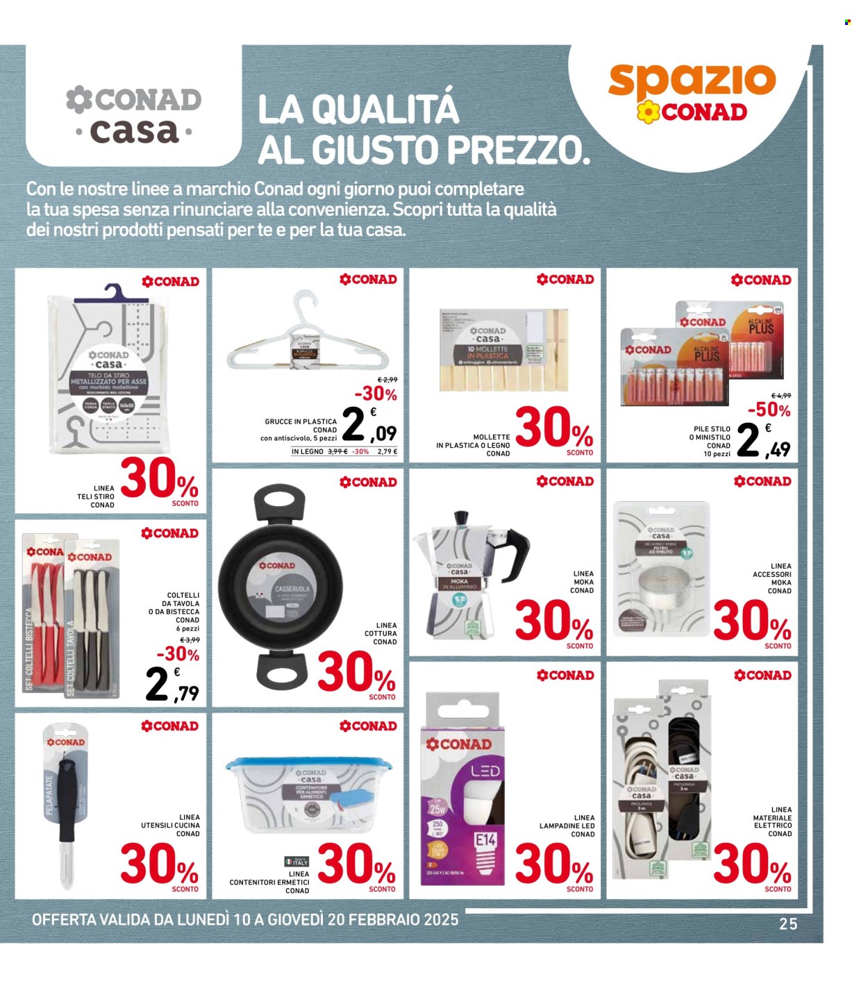 Volantino Spazio Conad - 10/2/2025 - 20/2/2025. Pagina 1