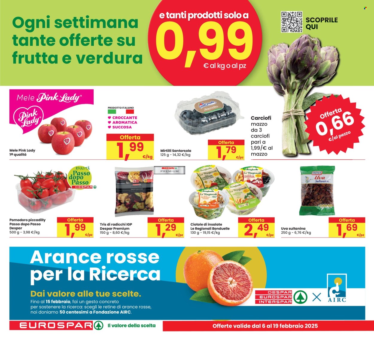 Volantino Eurospar - 6/2/2025 - 15/2/2025. Pagina 1