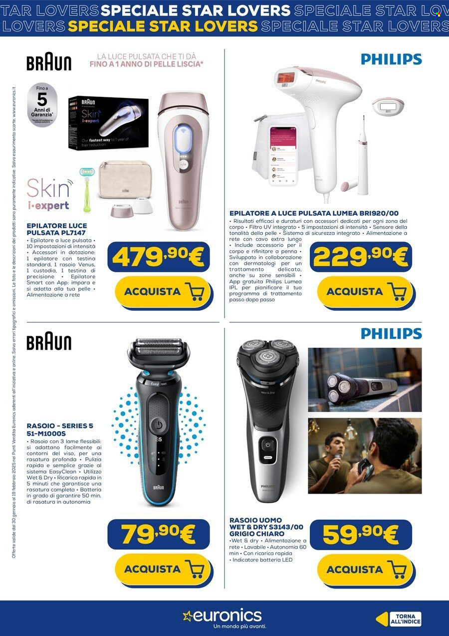 Volantino Euronics - 1/2/2025 - 19/2/2025. Pagina 1