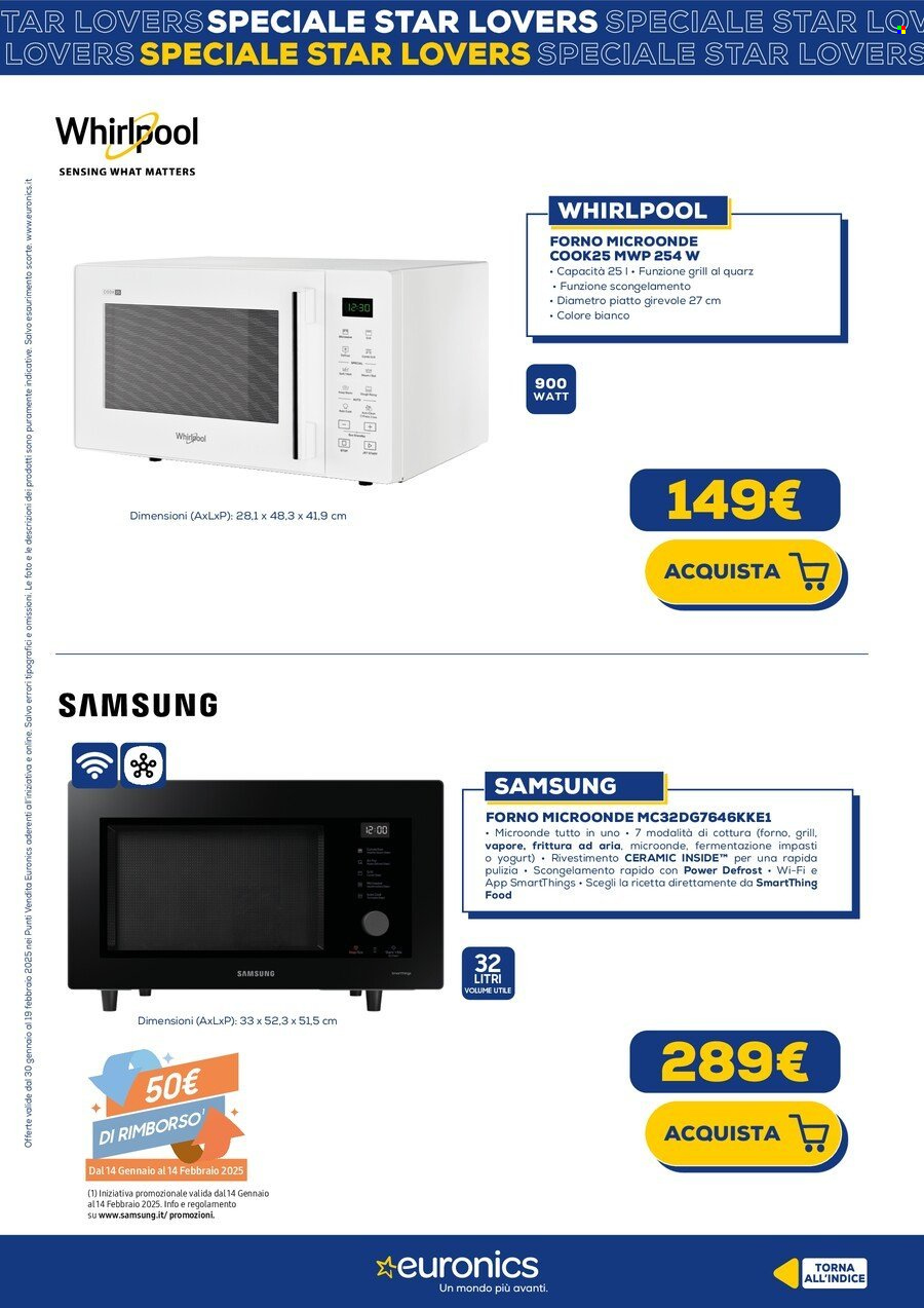 Volantino Euronics - 1/2/2025 - 19/2/2025. Pagina 1