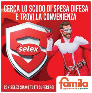 thumbnail - Volantino Famila - CERCA LO SCUDO DI SPESA DIFESAE TROVI LA CONVENIENZA
