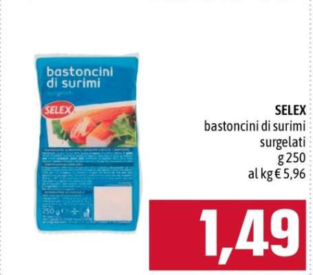 SELEX bastoncini di surimi surgelati