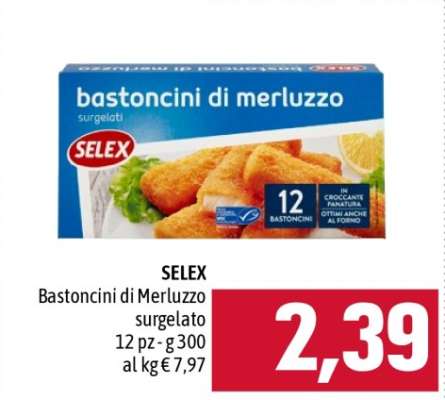 SELEX bastoncini di merluzzo surgelato