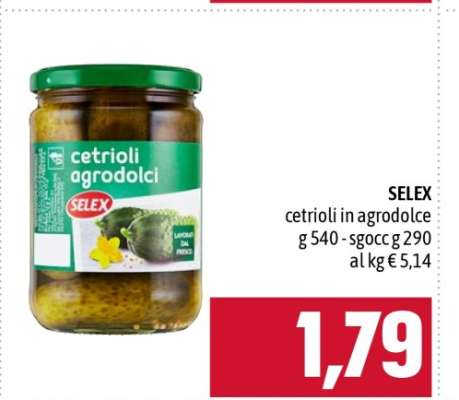 SELEX cetrioli in agrodolce