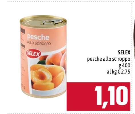 SELEX pesche allo sciroppo