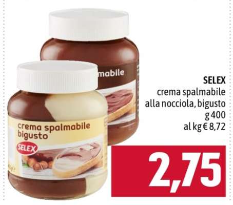 SELEX crema spalmabile alla nocciola, bigusto