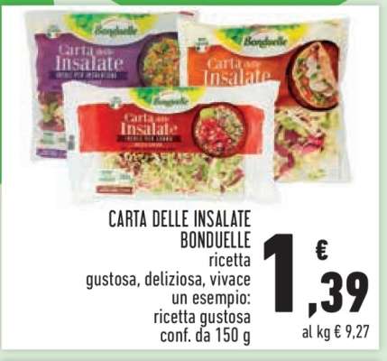 CARTA DELLE INSALATE BONDUELLE