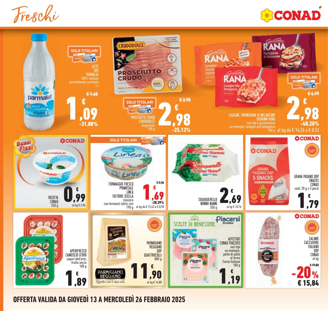 Volantino Conad - 13/2/2025 - 26/2/2025. Pagina 1