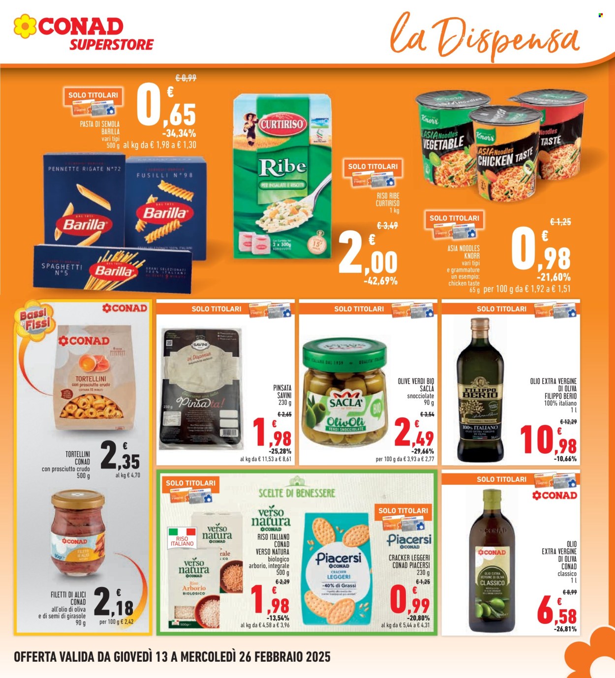 Volantino Conad - 13/2/2025 - 26/2/2025. Pagina 1