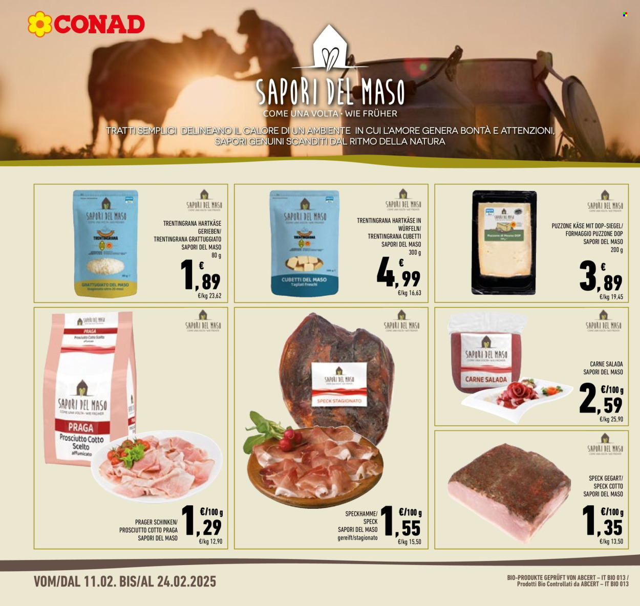 Volantino Conad - 11/2/2025 - 24/2/2025. Pagina 1