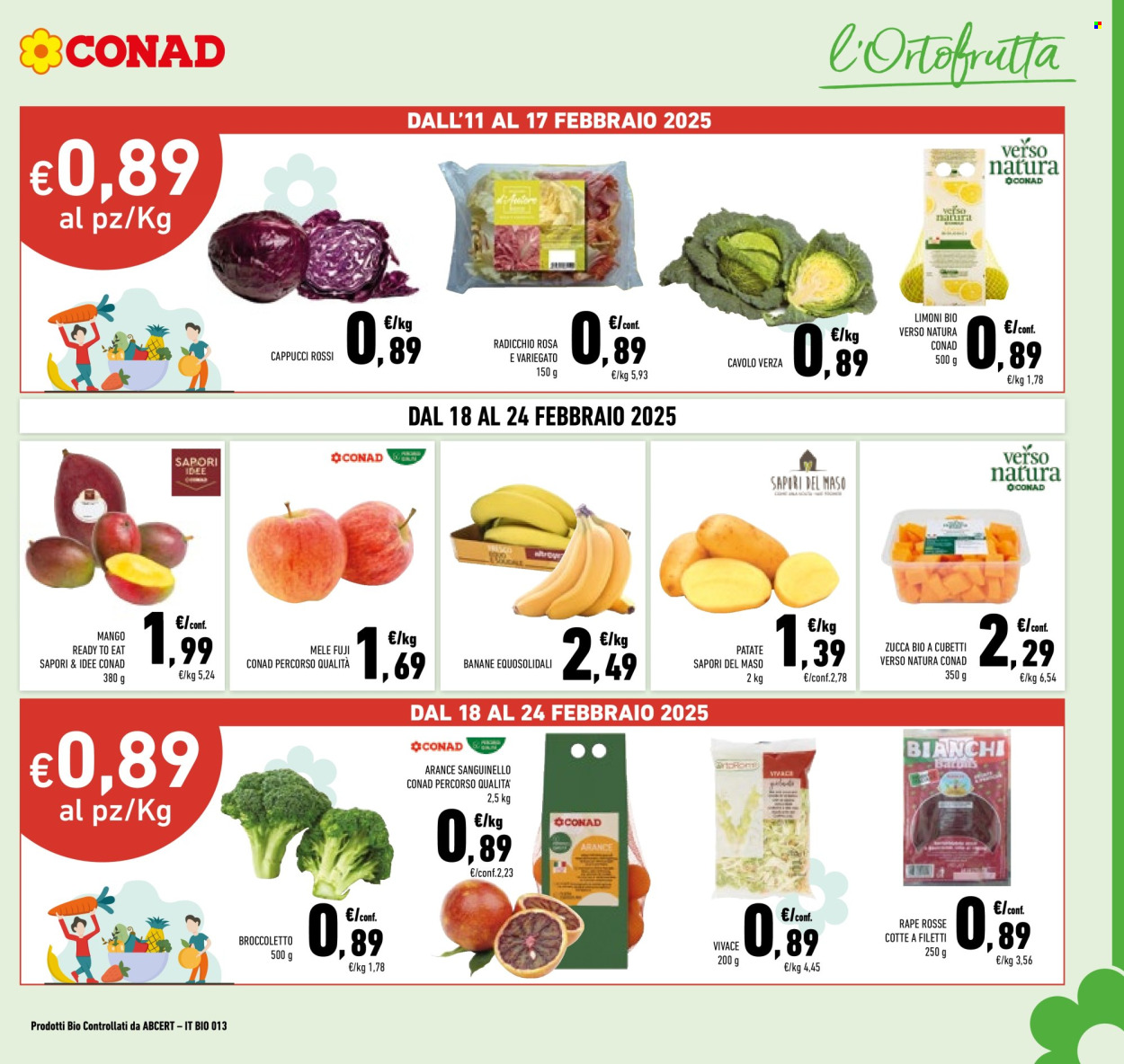 Volantino Conad - 11/2/2025 - 24/2/2025. Pagina 1