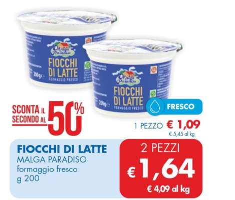 MALGA PARADISO FIOCCHI DI LATTE 200 g