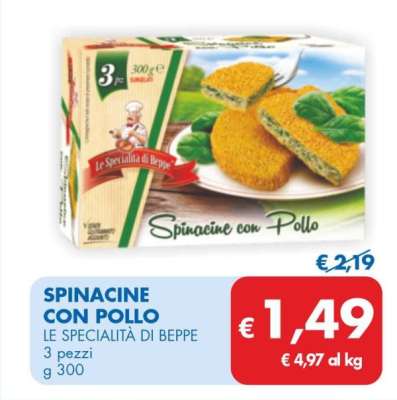 SPINACINE CON POLLO 300 g