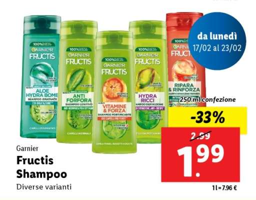 Garnier Fructis Shampoo