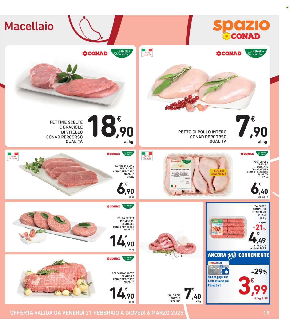 Volantino Spazio Conad - 21/2/2025 - 6/3/2025. Pagina 1