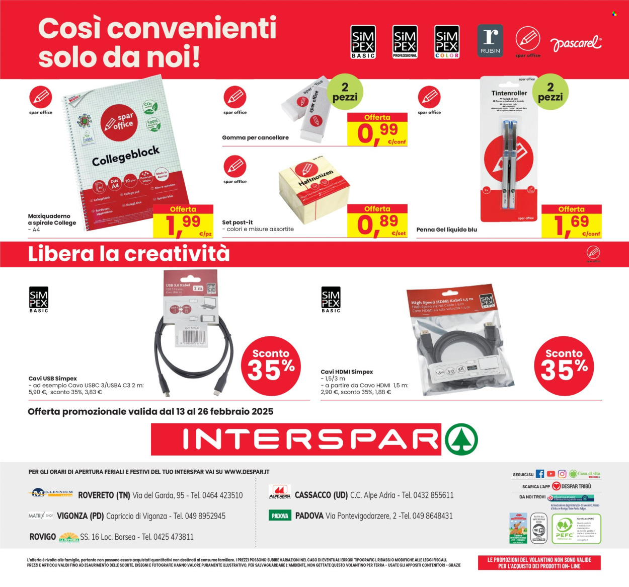 Volantino Interspar - 13/2/2025 - 26/2/2025. Pagina 1