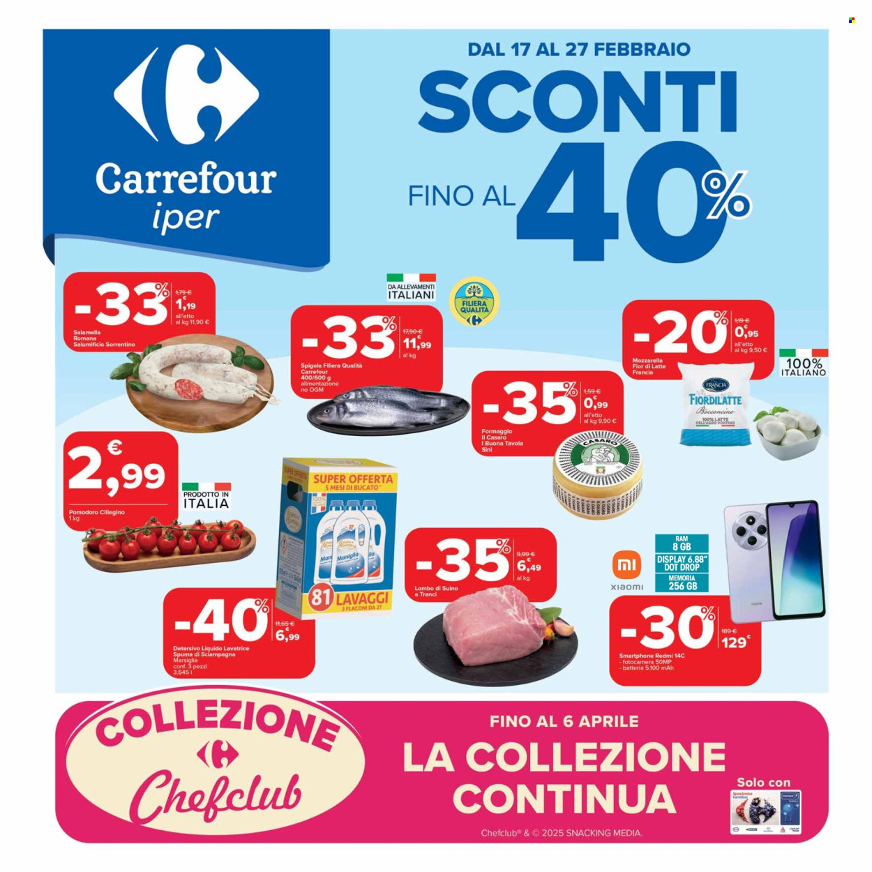 Volantino Carrefour - 17/2/2025 - 27/2/2025. Pagina 1