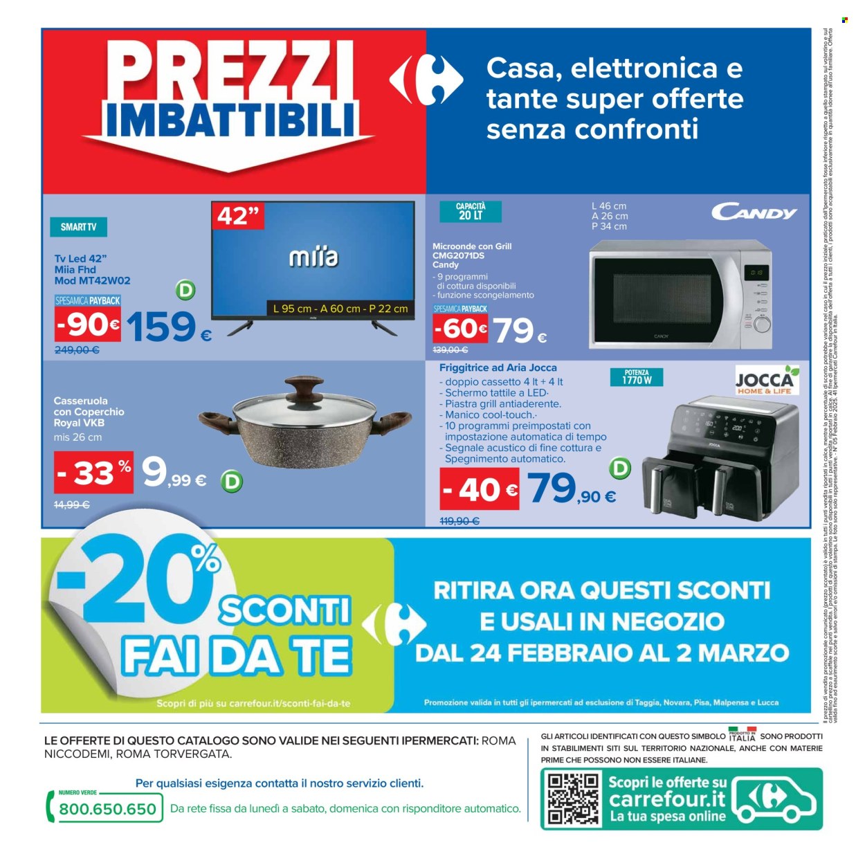 Volantino Carrefour - 17/2/2025 - 27/2/2025. Pagina 1