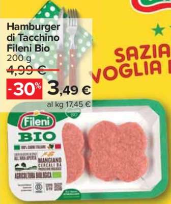 Hamburger di Tacchino Fileni Bio