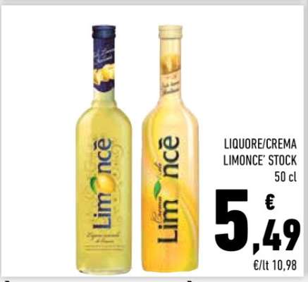 LIQUORE/CREMA LIMONCÈ STOCK