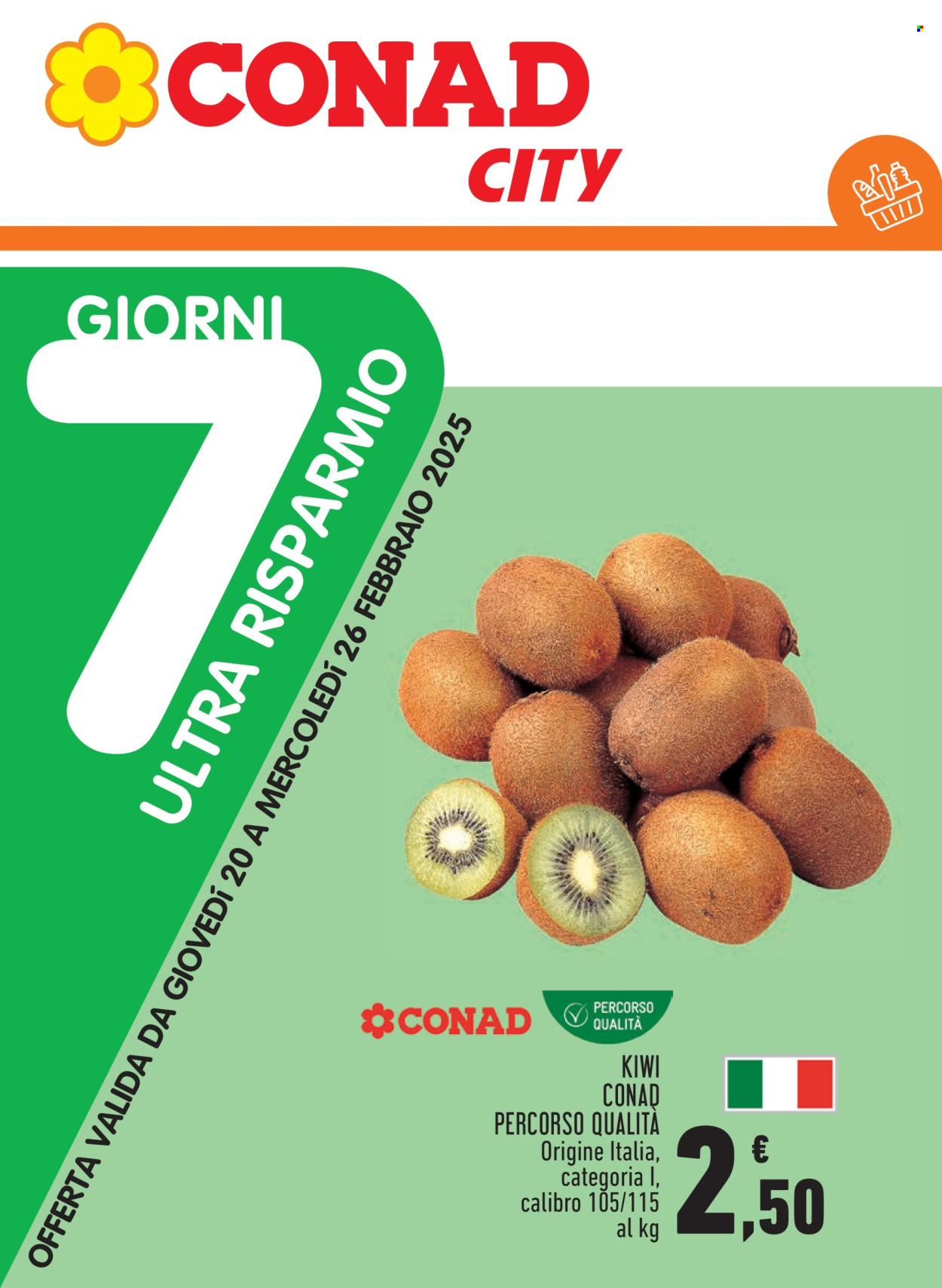 Volantino Conad - 20/2/2025 - 26/2/2025. Pagina 1