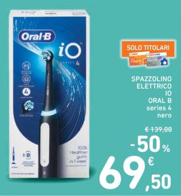 SPAZZOLINO ELETTRICO IO ORAL B series 4 nero