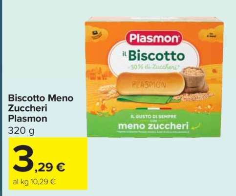 Biscotto Meno Zuccheri Plasmon