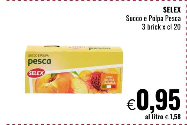 SELEX Succo e Polpa Pesca