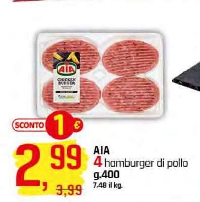 AIA 4 hamburger di pollo