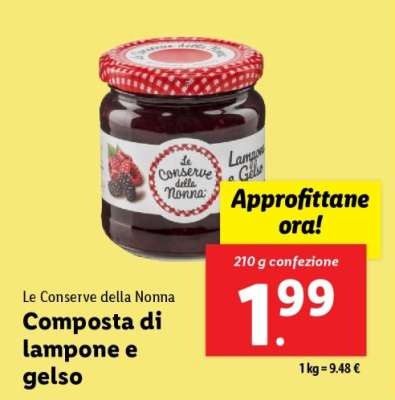 Le Conserve della Nonna Composta di lampone e gelso