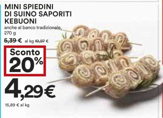 MINI SPIEDINI DI SUINO SAPORITI KEBUONI