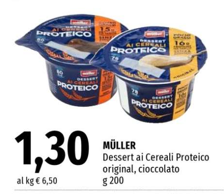 MÜLLER Dessert ai Cereali Proteico