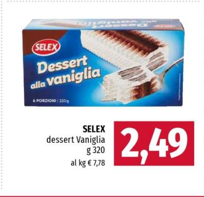 SELEX dessert Vaniglia