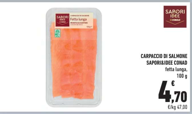 CARPACCIO DI SALMONE SAPORI&IDEE CONAD