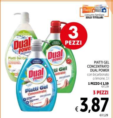 PIATTI GEL CONCENTRATO DUAL POWER