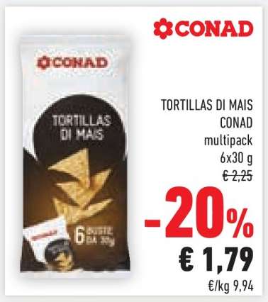 TORTILLAS DI MAIS CONAD