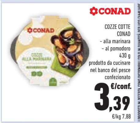 COZZE COTTE CONAD