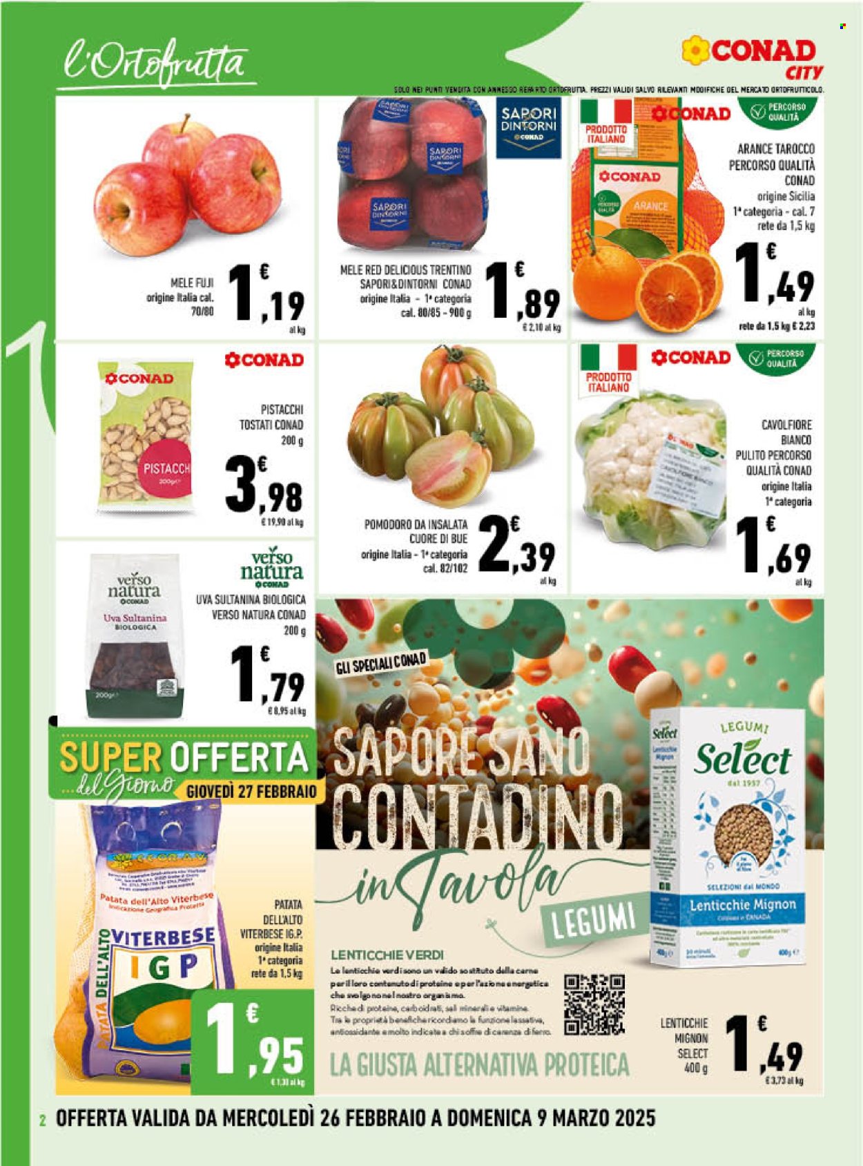 Volantino Conad - 26/2/2025 - 9/3/2025. Pagina 1